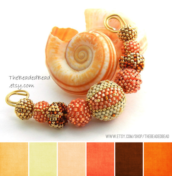 Art Bead Scene Blog Art Bead Palette Orange, Peach, Copper, oh my!