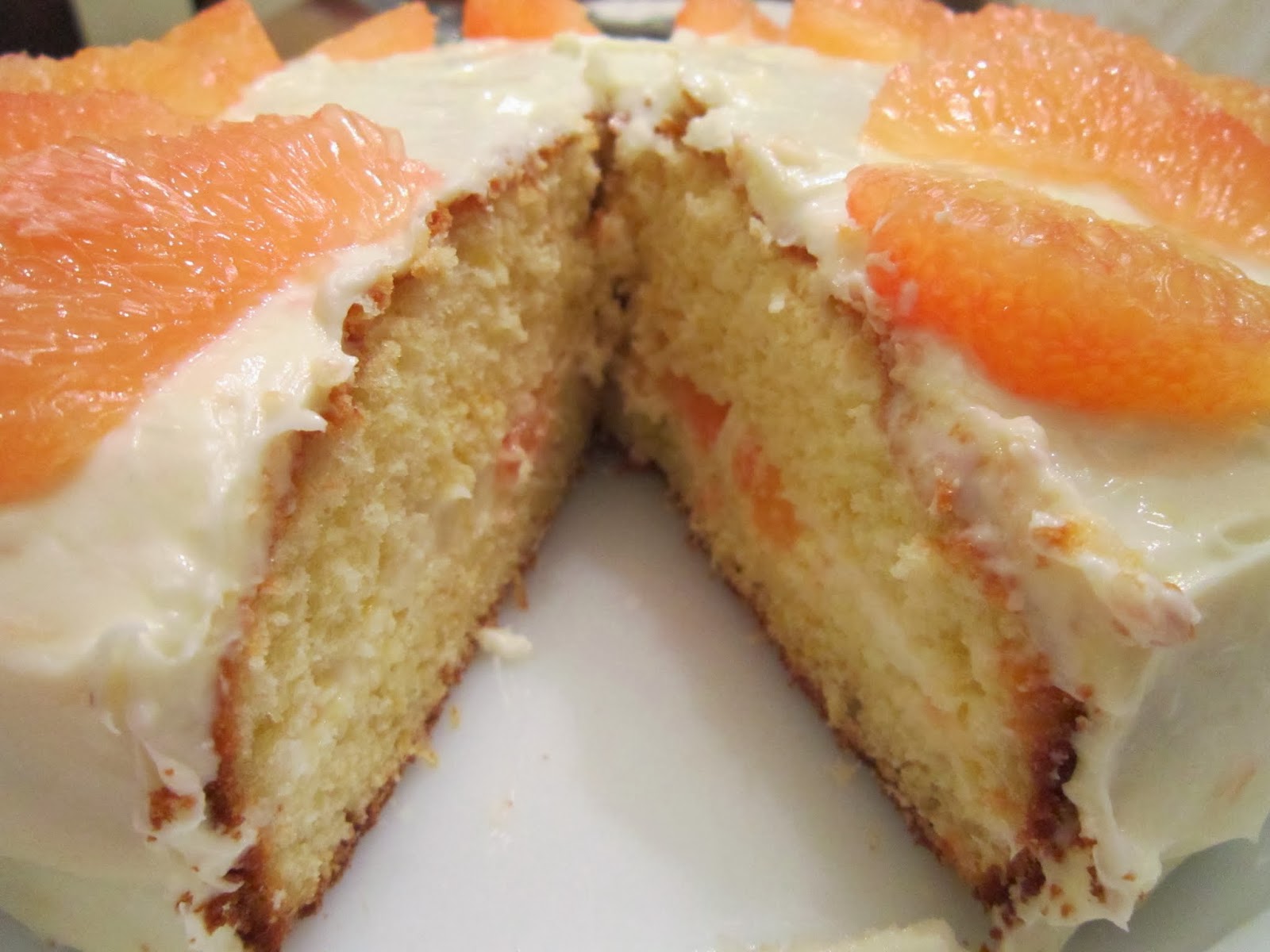 The Italian Next Door Grapefruit Cake with GrapefruitCream Cheese
