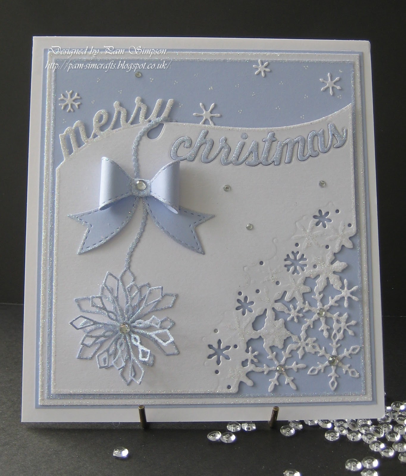 pamscrafts Curved Merry Christmas.