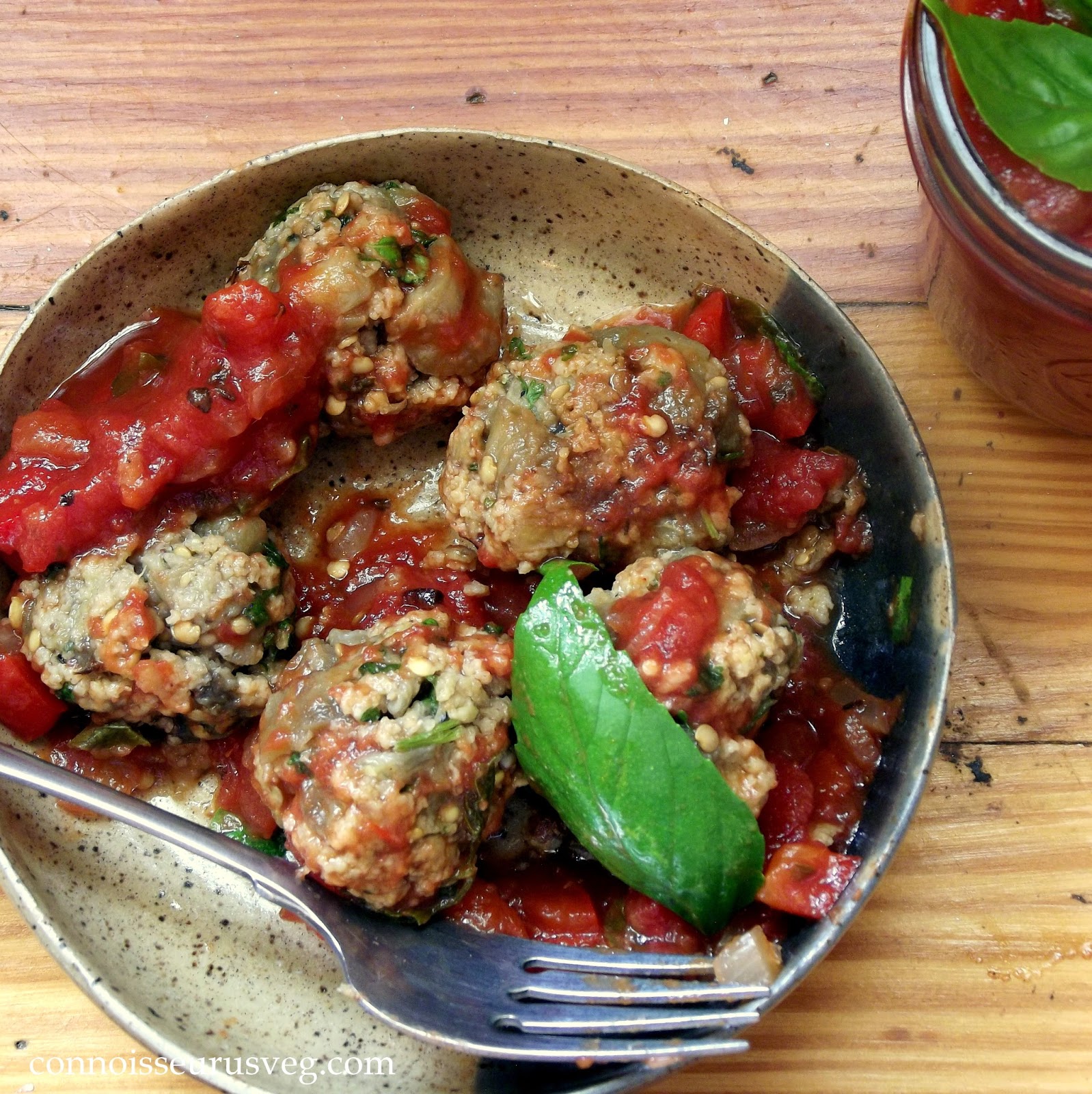 Eggplant "Meatballs" Connoisseurus Veg