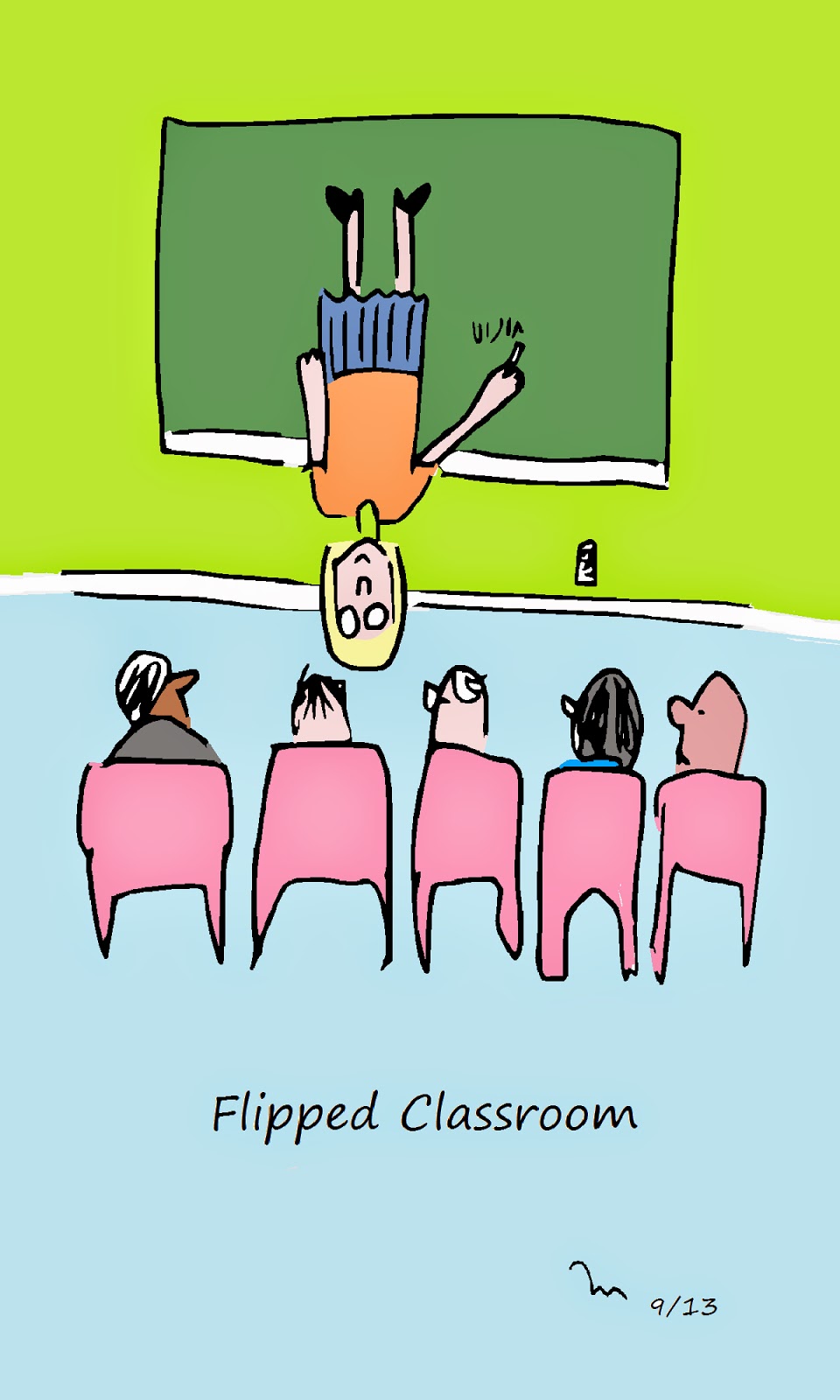 http://www.coetail.com/saidghorayeb/2014/02/09/still-flip-flopping-on-flipping/ Image of a flipped classroom