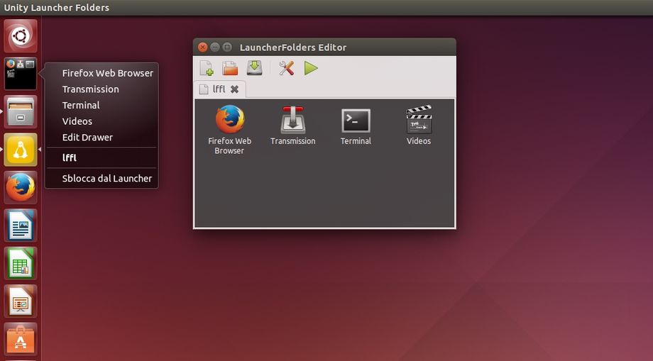Ubuntu Unity Launcher Folders