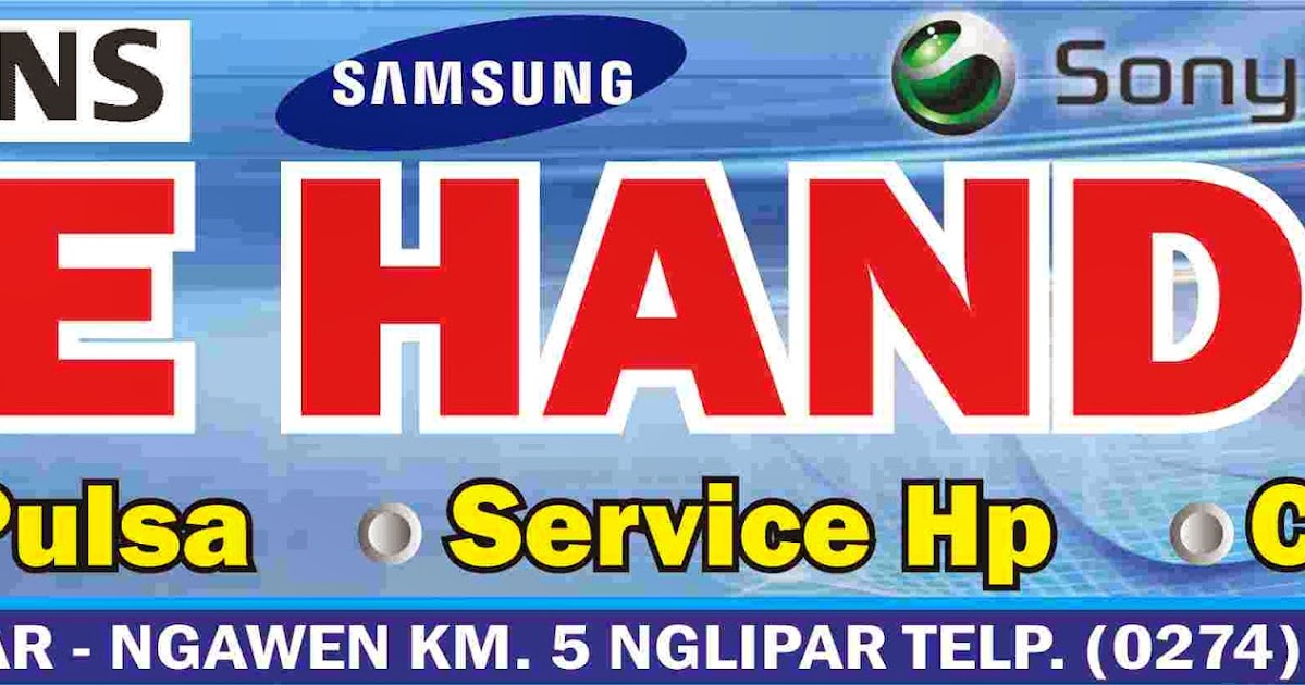 DESAIN SPANDUK SERVICE HP file Cdr Djago Desain