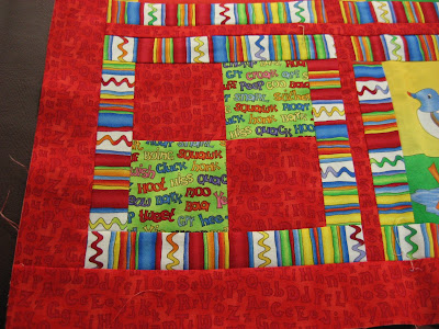 Animal Alphabet Quilt ~ Top and Back Finished!