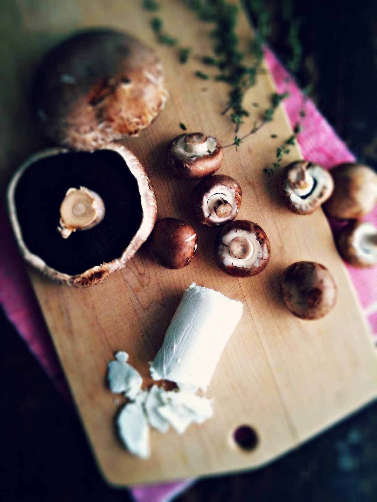 sweetsugarbean Roasted Mushroom Tart with Goat Cheese & Onion Jam