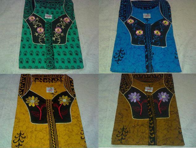 Fashionnighties nighties with floral embroidery neck design