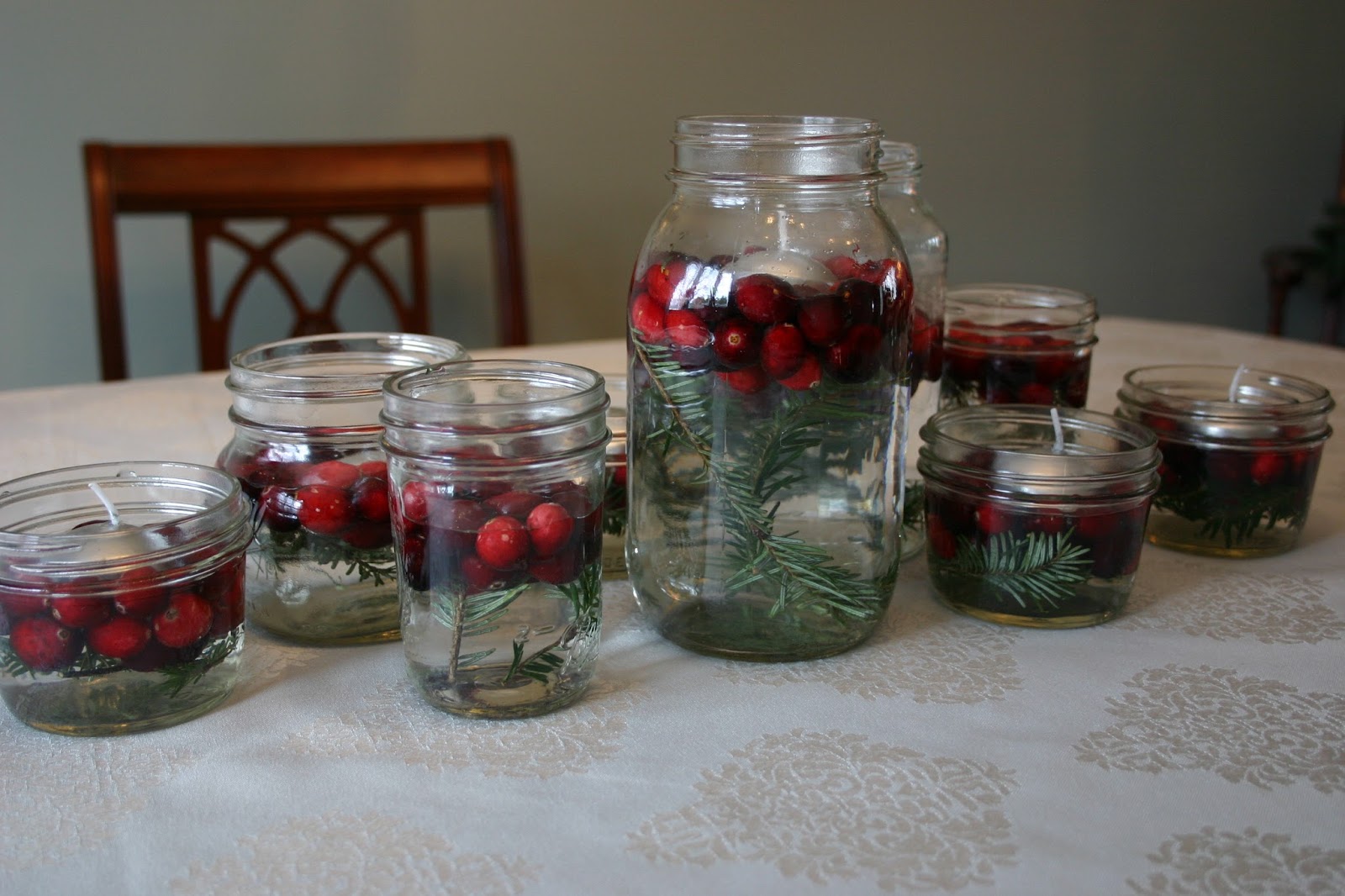 Twins in the Cities Cranberry Mason Jars