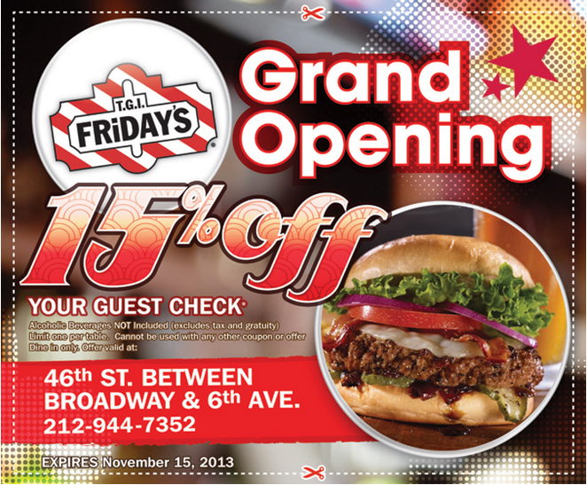 Tgi fridays coupons october 2019