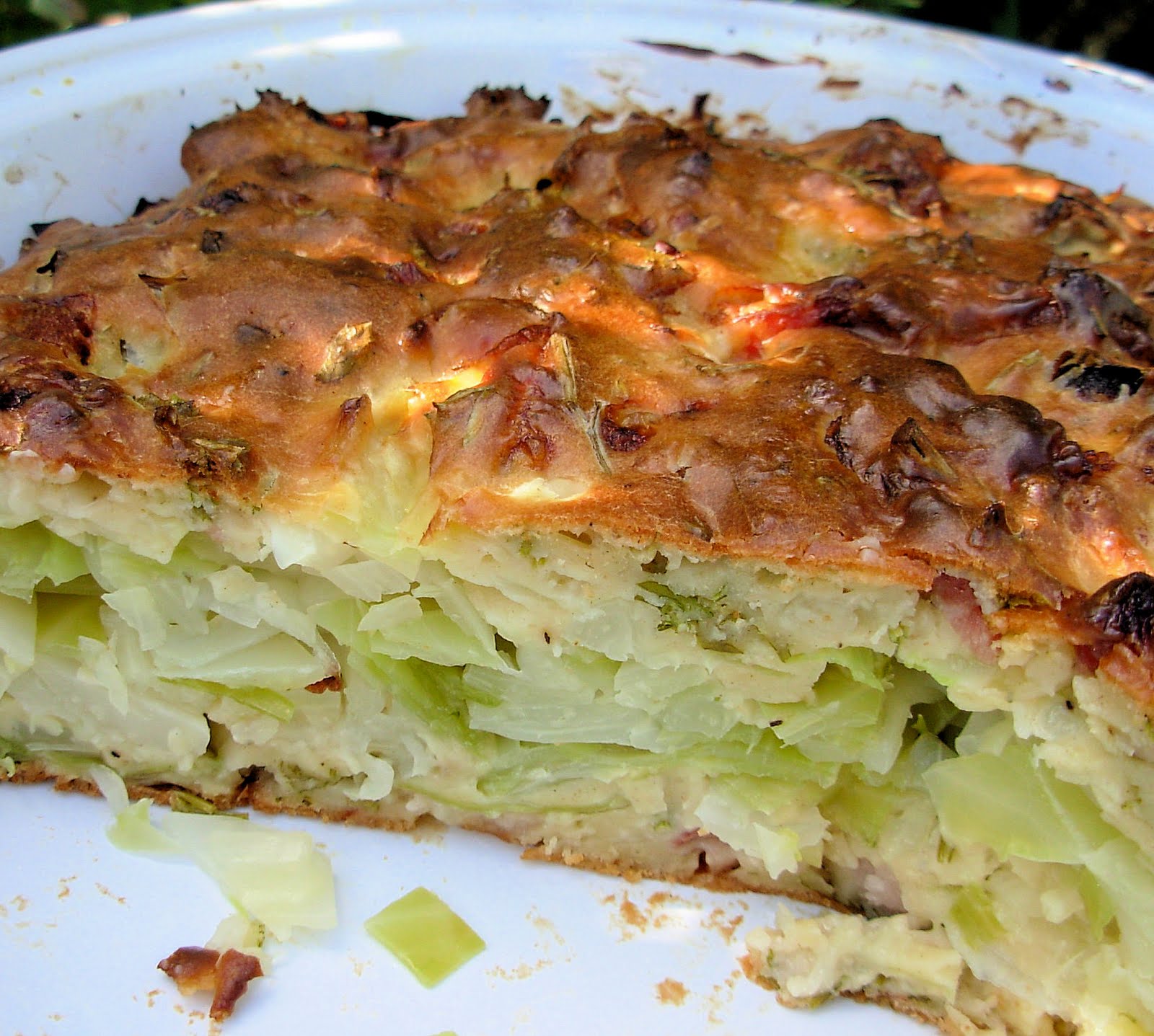 Rustic French Food, Cabbage and Galette au Chou