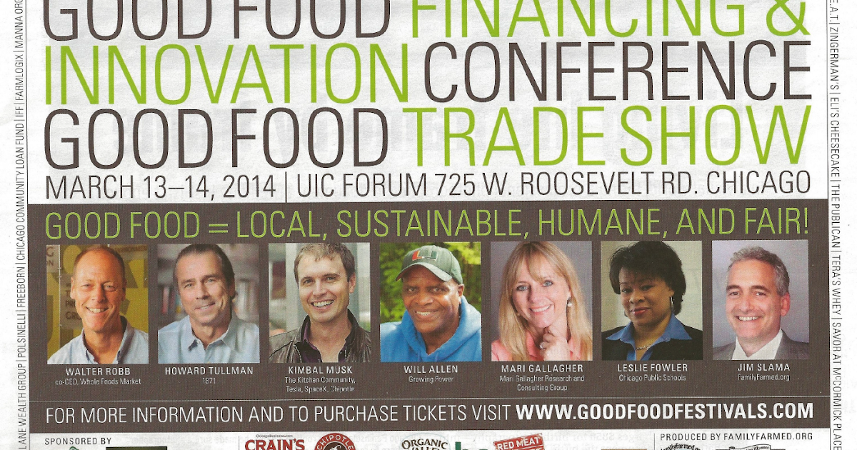 Hindsight 1871 CEO HOWARD TULLMAN SPEAKING AT GOOD FOOD CONFERENCE IN