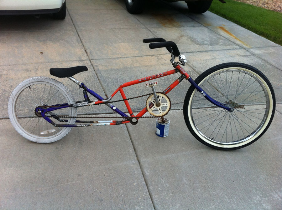 homemade bicycle trike axle
