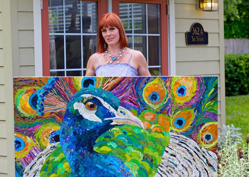 Making Waves Elizabeth St. Hilaire Nelson Paper Paintings!!!