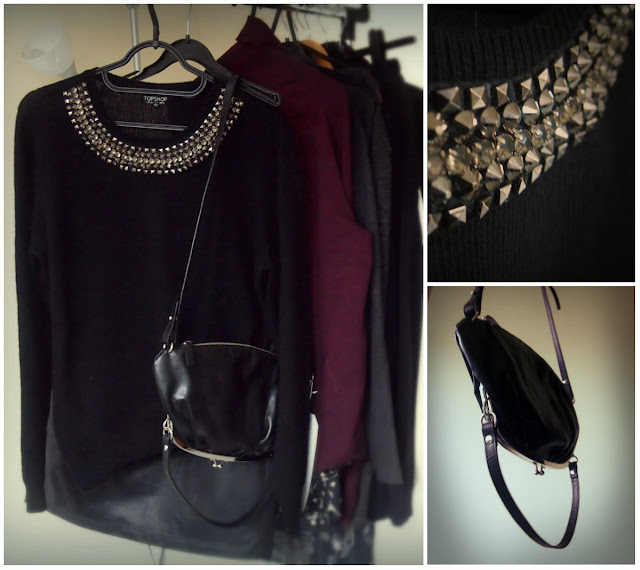 Going out jumper, skirt, handbag, topshop, MMM for H&M