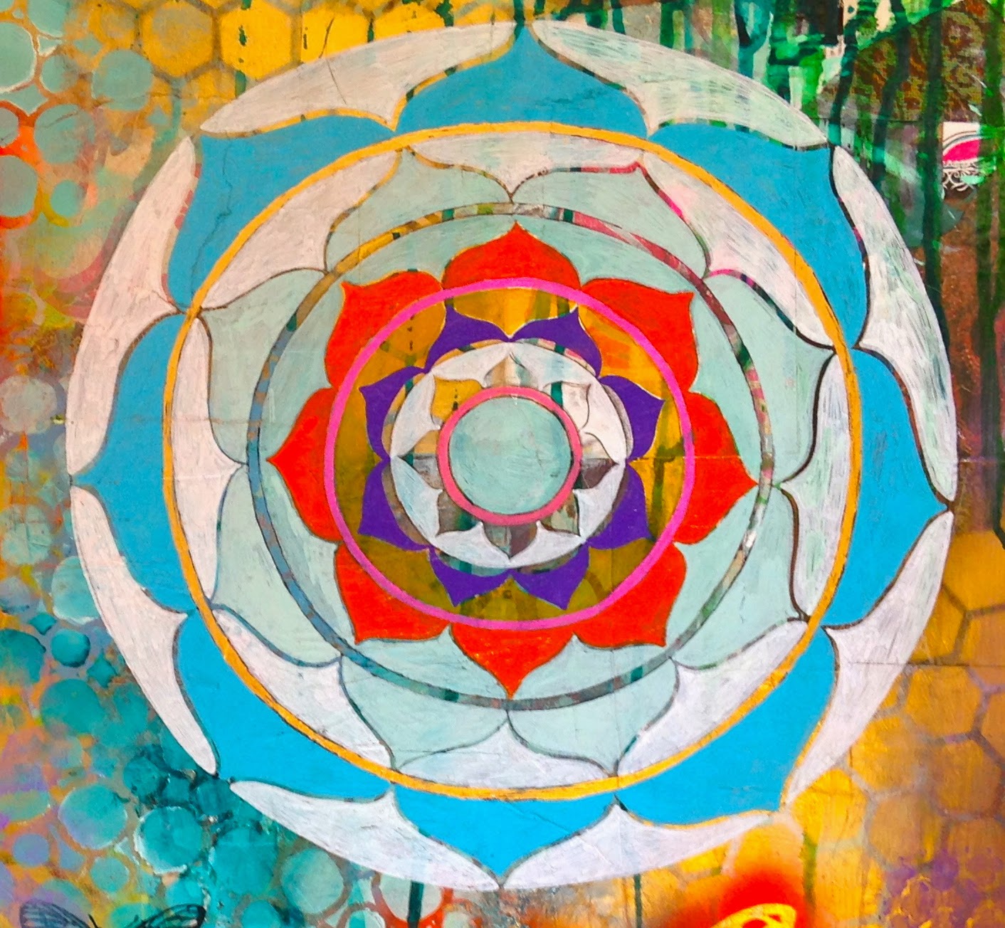 Faith EvansSills Dreamy Painted Mandala