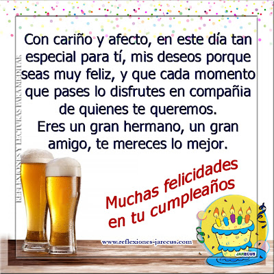 Con cariño y afecto, en este día tan especial para tí mis deseos ...