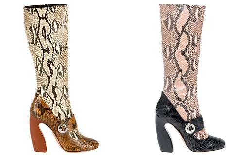 prada snakeskin boots