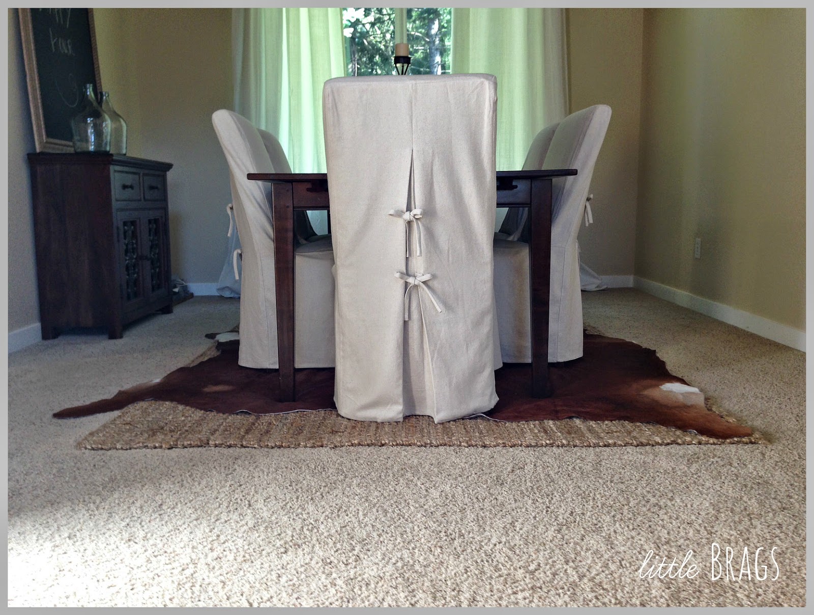 Little Brags My First Cowhide Rug