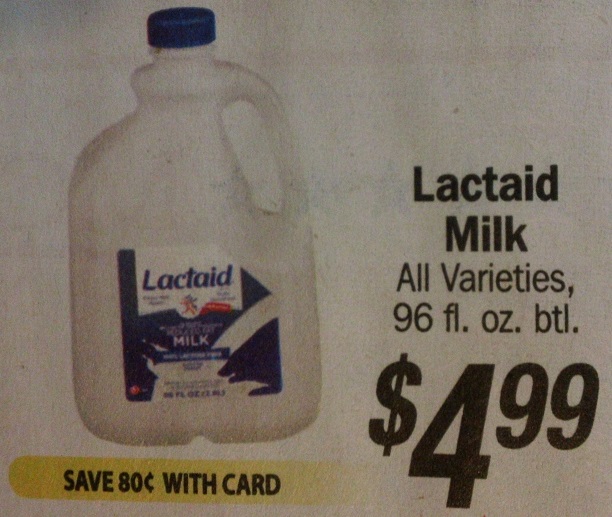 Extreme Couponing Mommy 3.59 Lactaid Milk Jugs at Tops