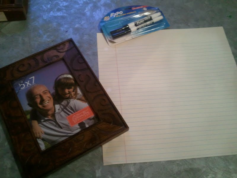 Connoisseur of Creativity DIY writeon picture frame