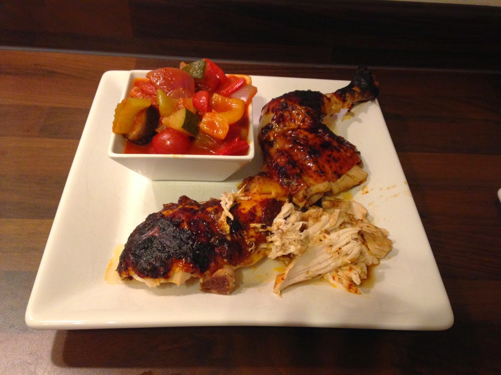 Mrs H's Homemade 'Nando' chicken with ratatouille Homemade and Healthy!