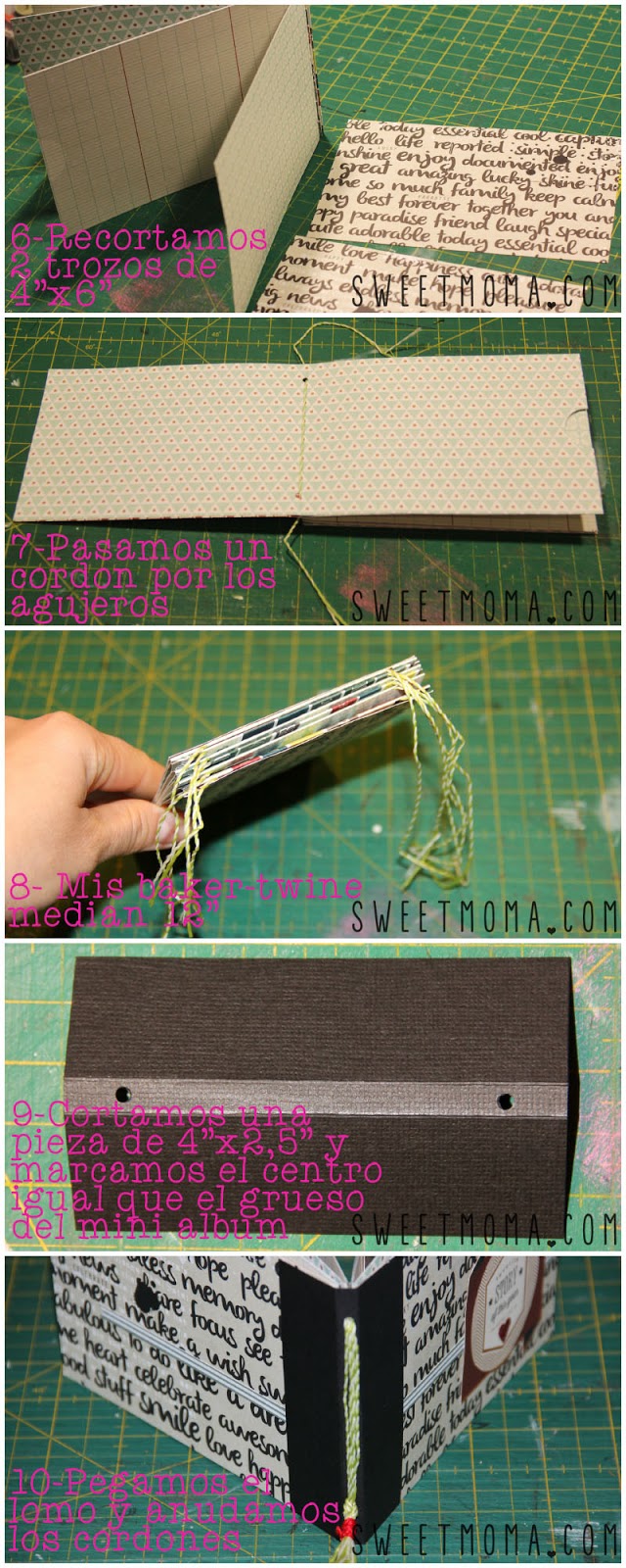 TUTORIAL MINIALBUM TAGS els meus tresors scrapbook and crafts