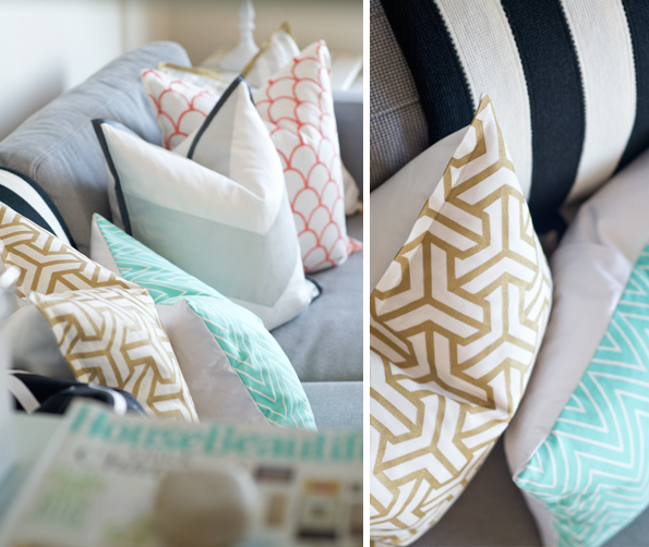 sarah m. dorsey designs Designer Inspired Pillow Shams Stenciled