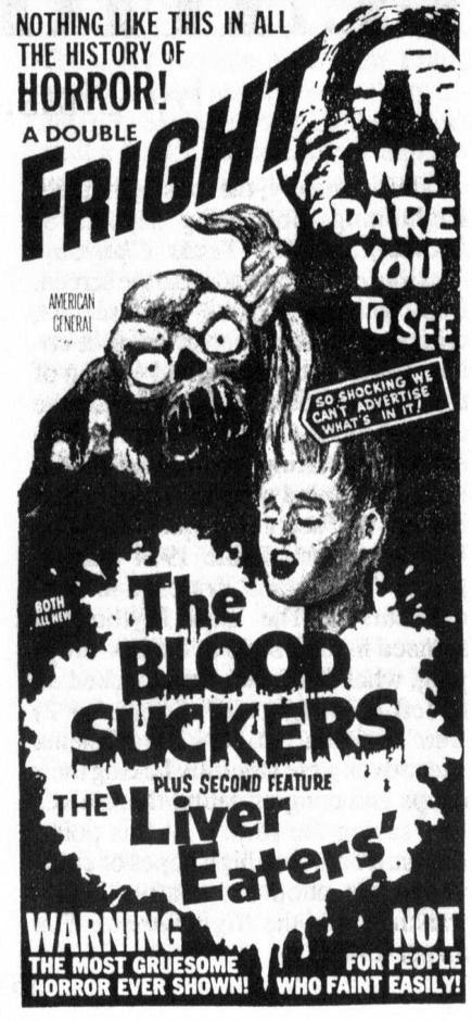 Old Horror Movie Newspaper Ads ~ vintage everyday