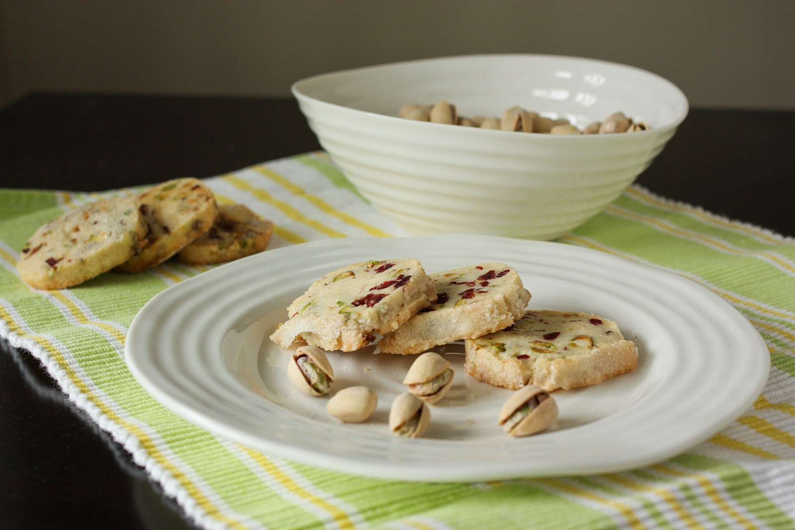 Joie Patisserie Pistachio Cranberry Icebox Cookies for SRC!