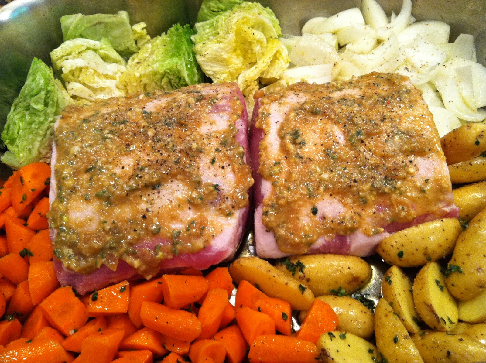 Cooking with Chez Cindy ChezCindy Pork Loin Roast with Mustard, Garlic & Thyme