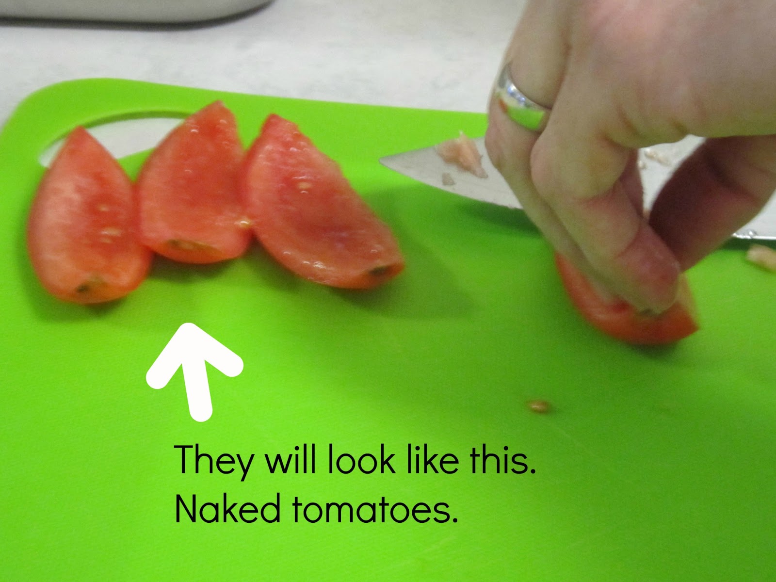 Simply Clean Living HowTuesday How to Dice Tomatoes