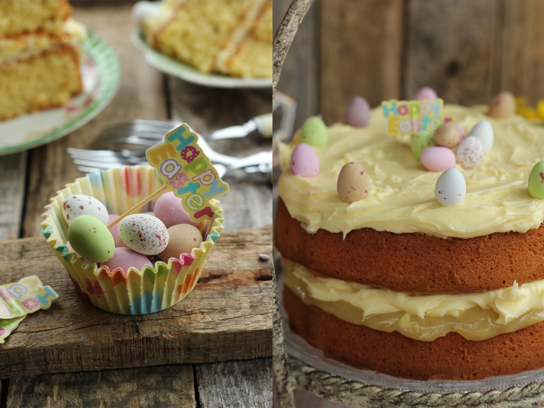 Lemon Frosted Easter Cake Nessa's Family Kitchen