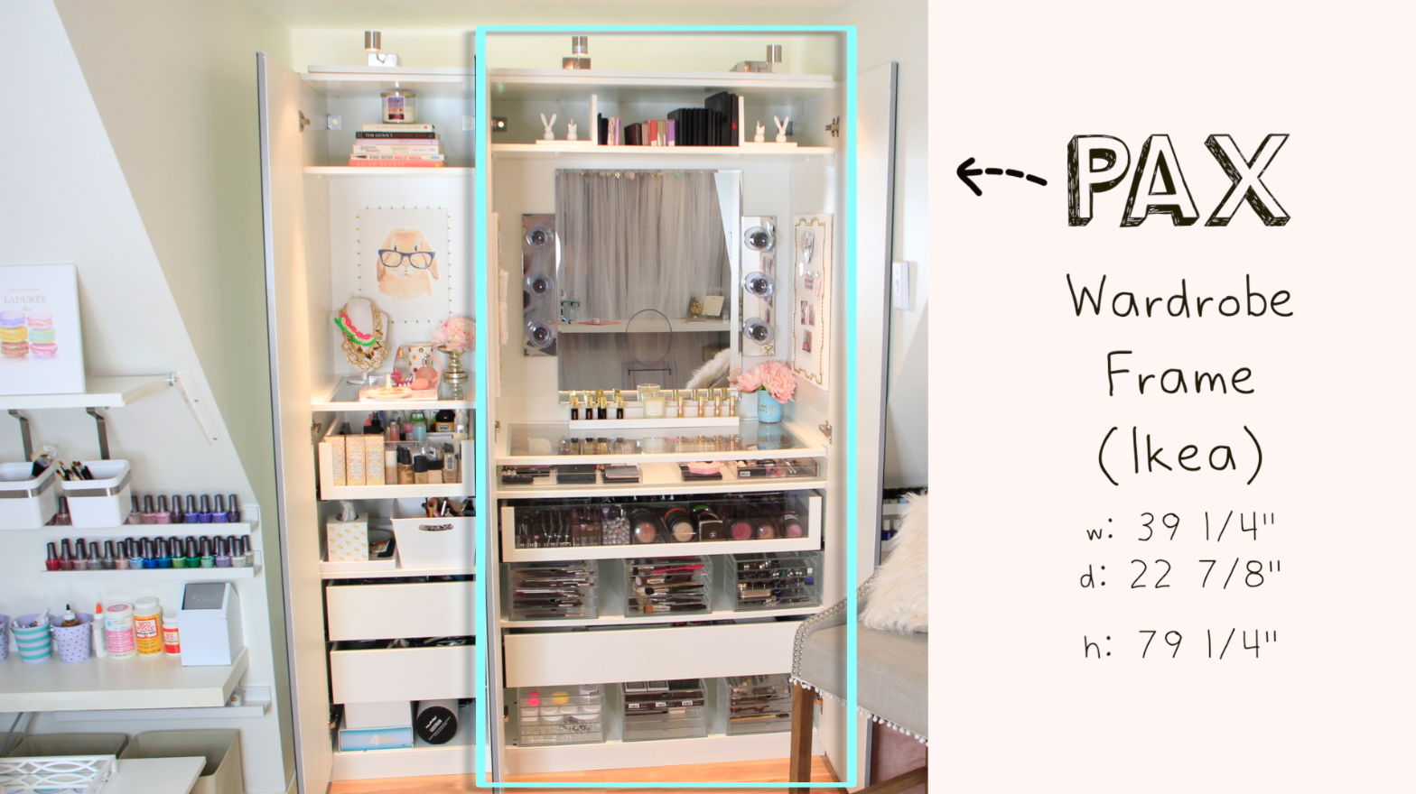 Makeup Vanity With Storage Show Home Design As my makeup collection grows, I can always add more drawers later on. I. Makeup Vanity With Storage ... - Makeup Vanity With Storage Show Home Design