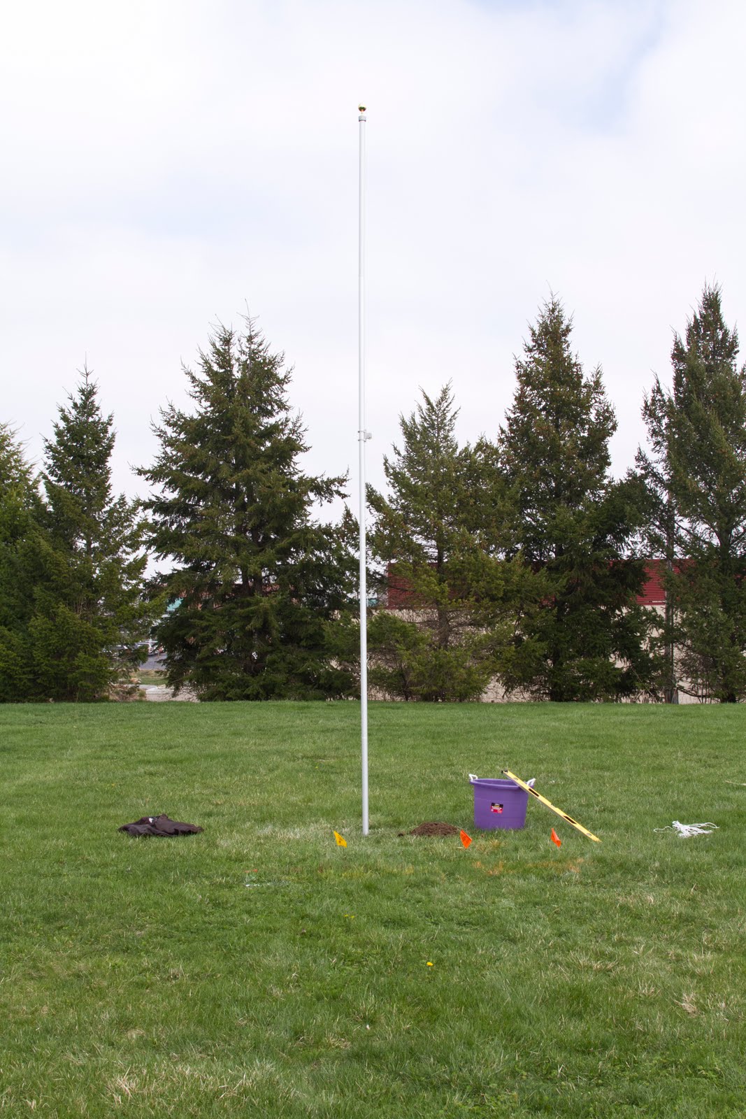 Shorttage Flagpole Install