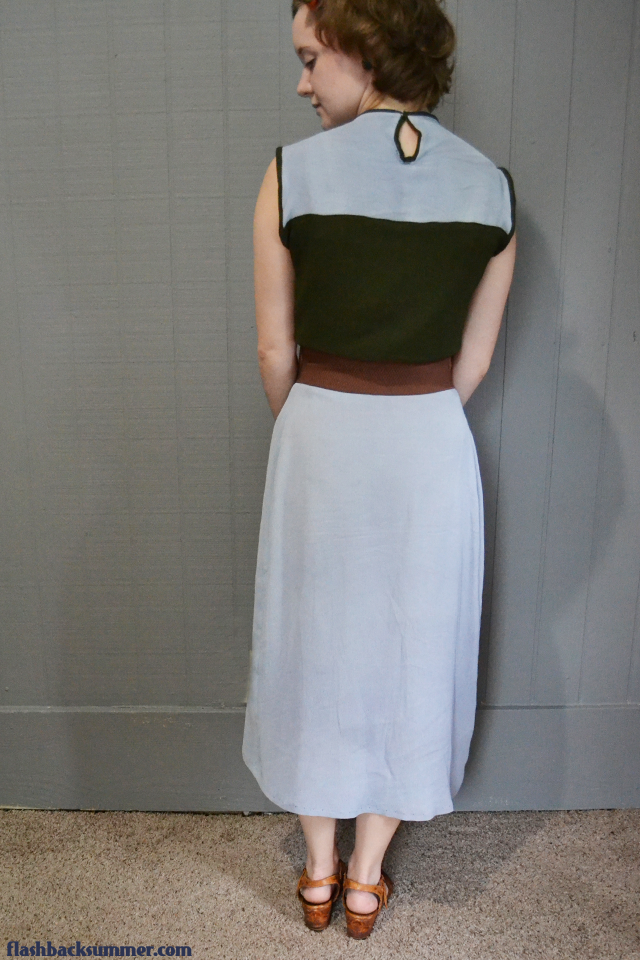 Flashback Summer - Make Do and Mend Gray Suit Project: the Dress - 1930s