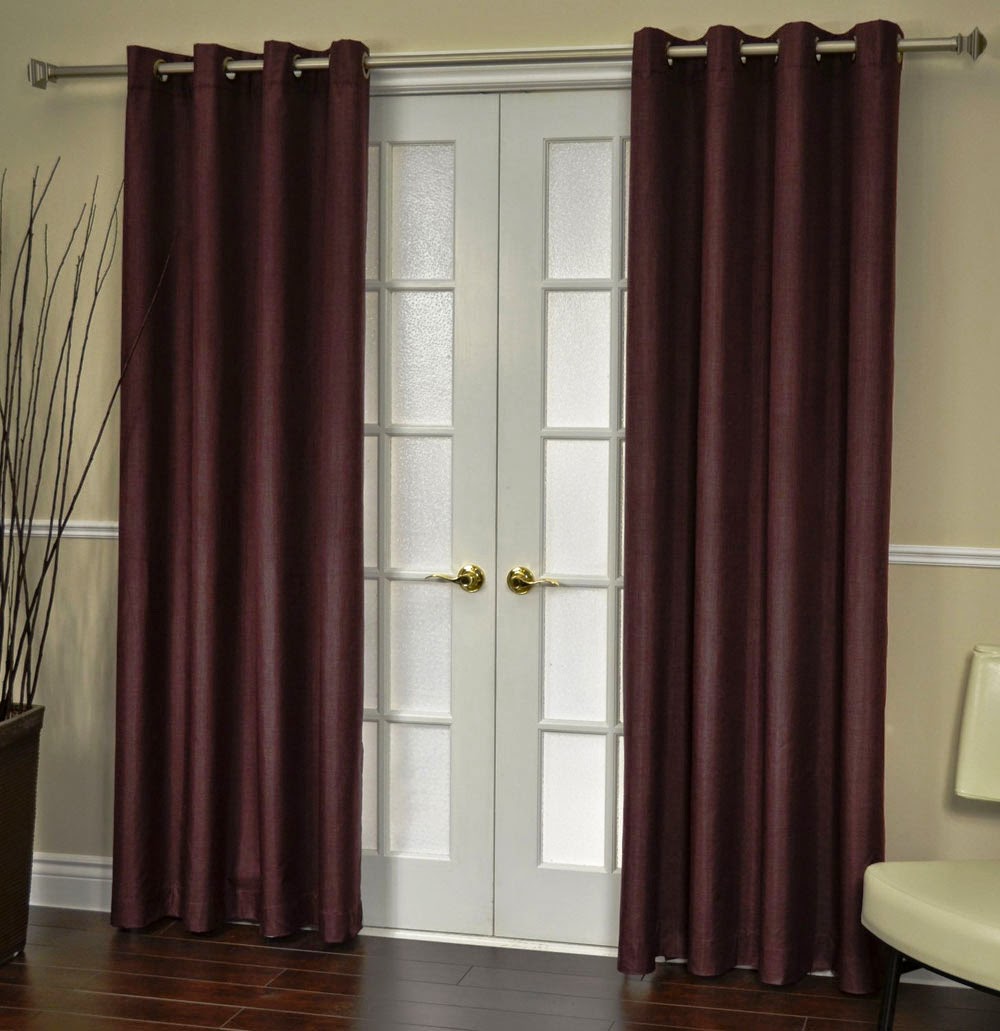 Creative Window Treatments For French Doors Ideas with Simple Decor