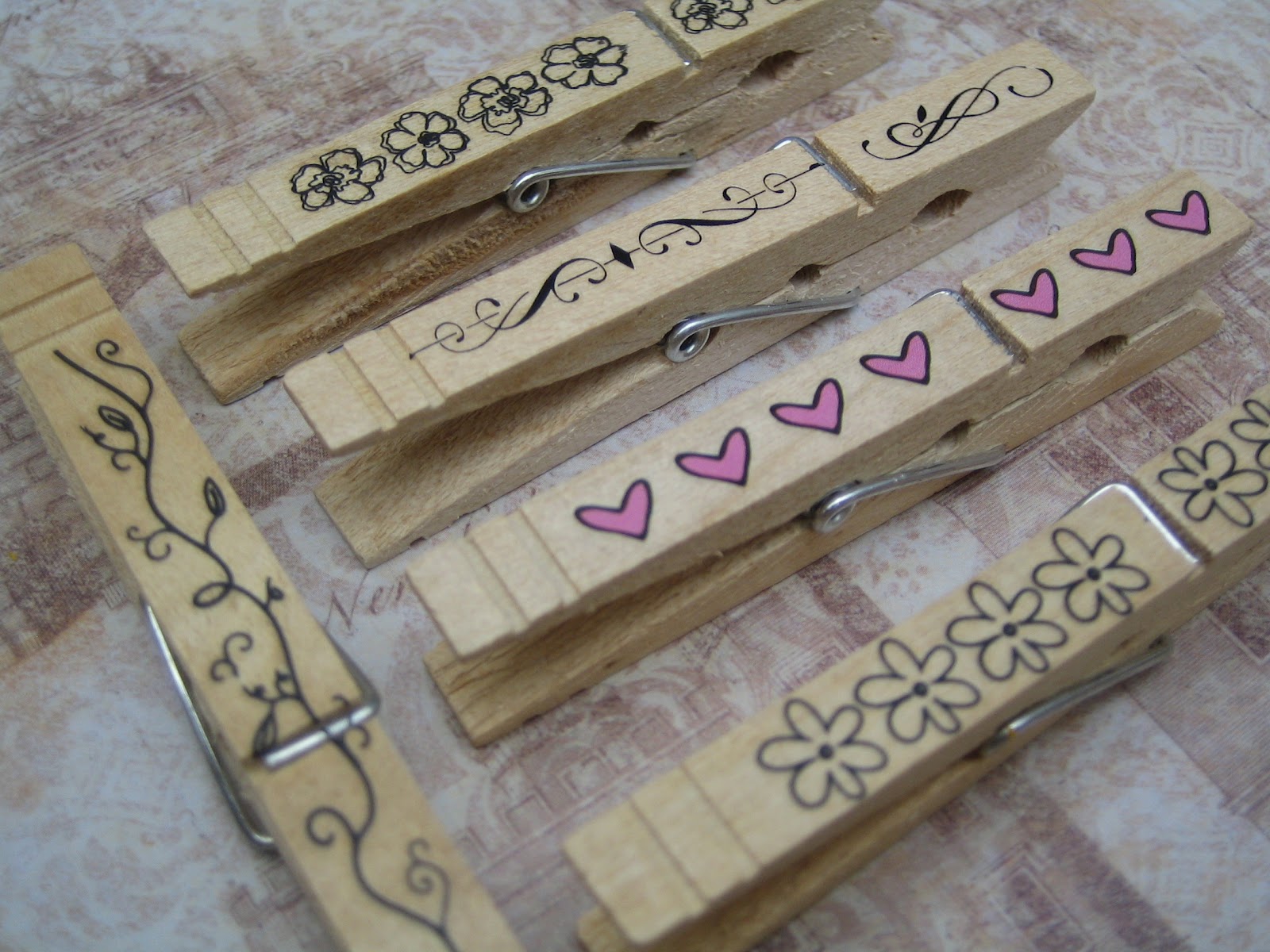 Cut, Craft, Create Decorative Clothes Pins (Not Just For Clothes!)