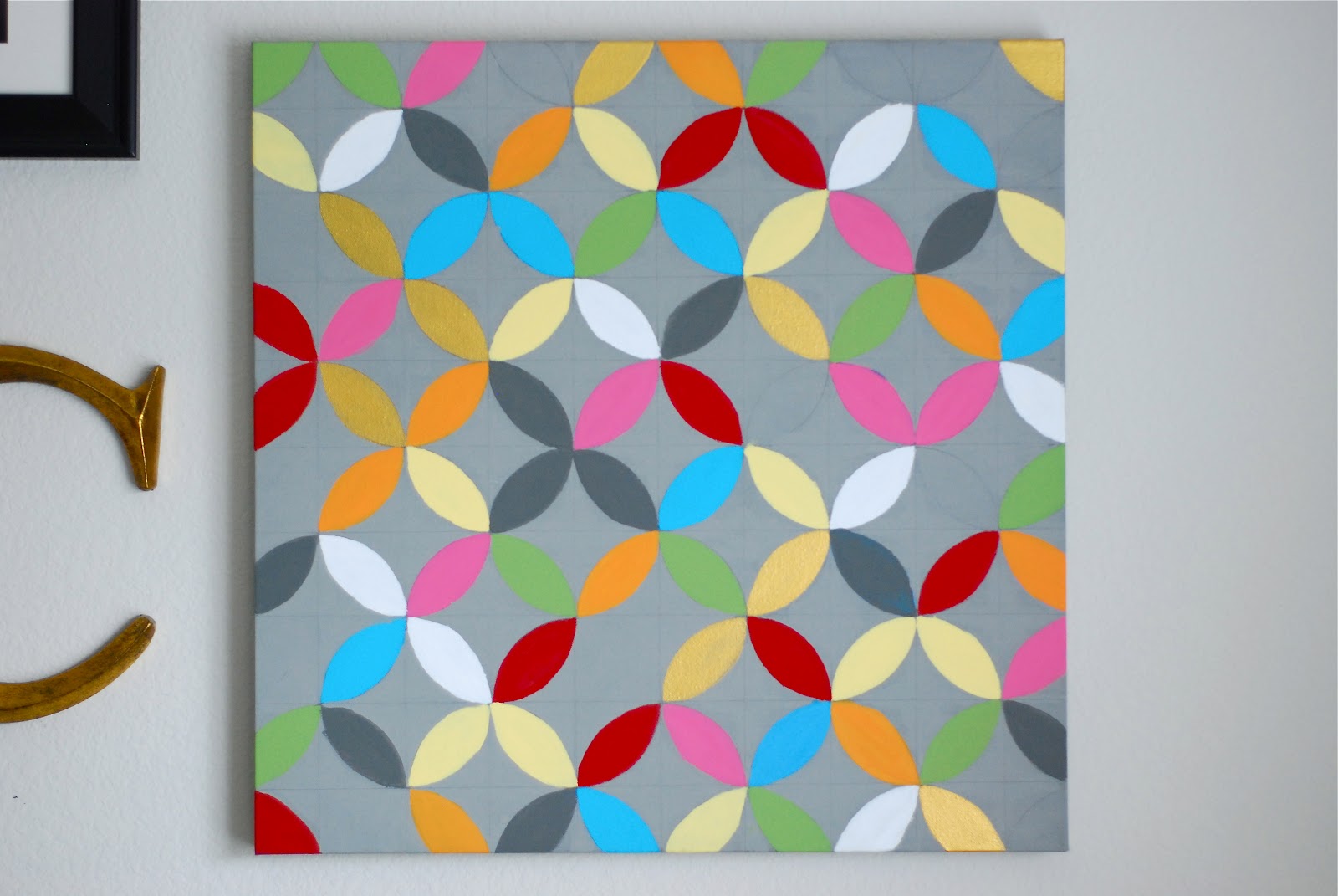 better than i could have imagined DIY intersecting circles wall art