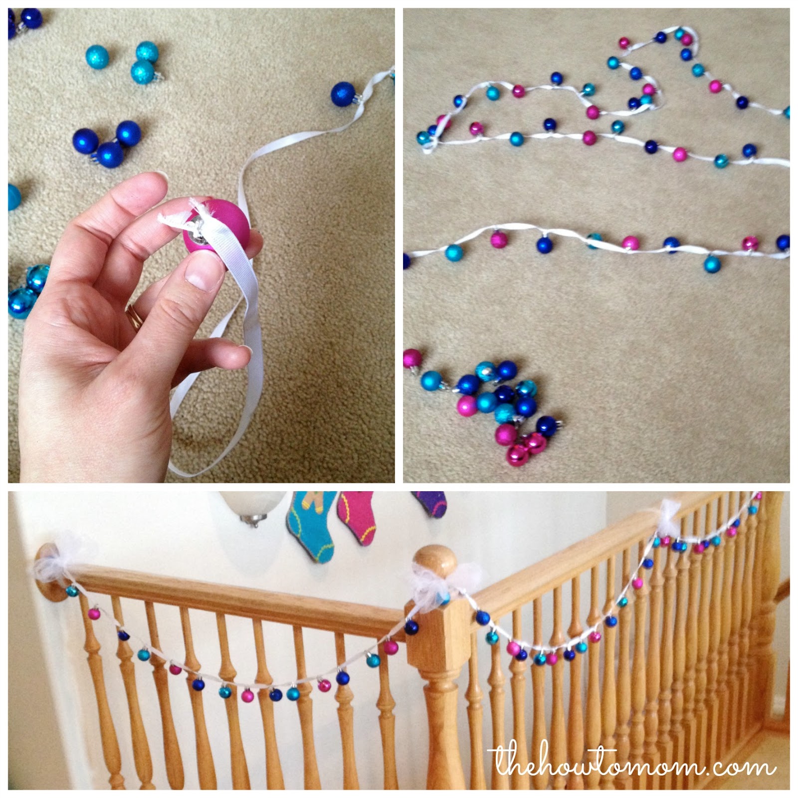 Easy MiniOrnament Garland The How To Mom