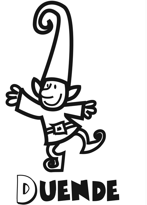 DIBUJO HADA DUENDE dibujo hada duende: