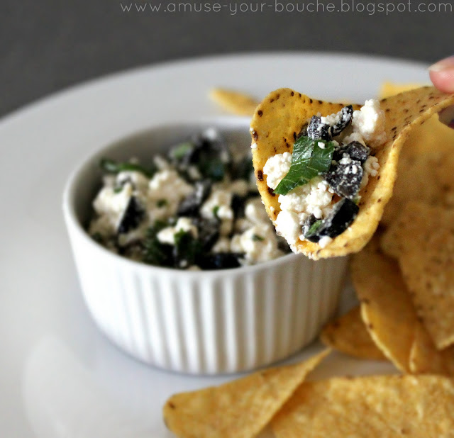 Feta and black olive dip Amuse Your Bouche