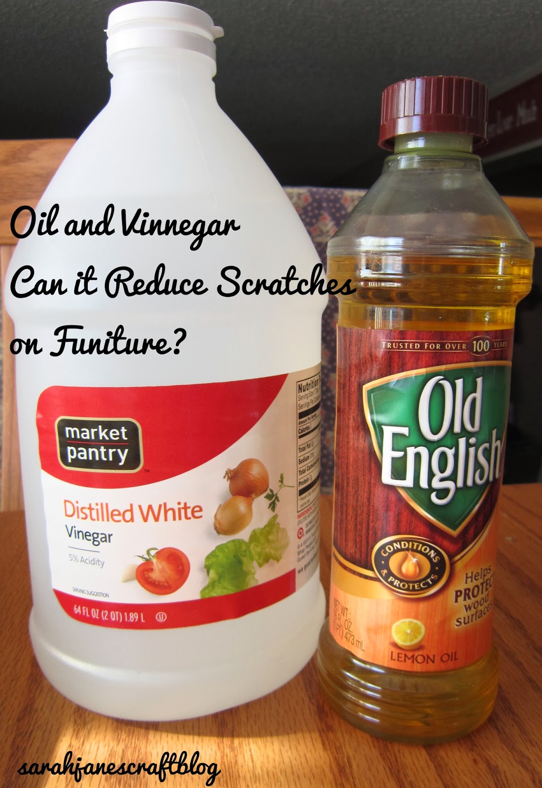 Sarah Jane's Craft Blog As Seen on Pinterest Oil and Vinegar Wood