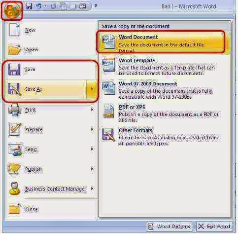 Cara Menyimpan File/ Dokumen Kerja Microsoft Word dengan Benar Cara Menyimpan File/ Dokumen Kerja Microsoft Word dengan Benar