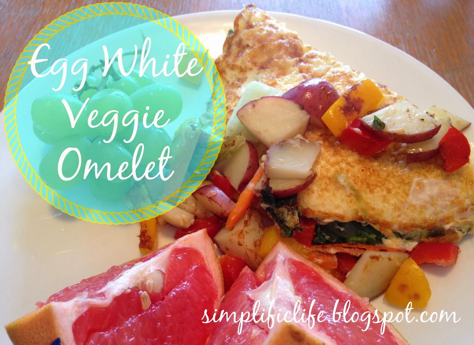 The Simple Life Egg White Veggie Omelet