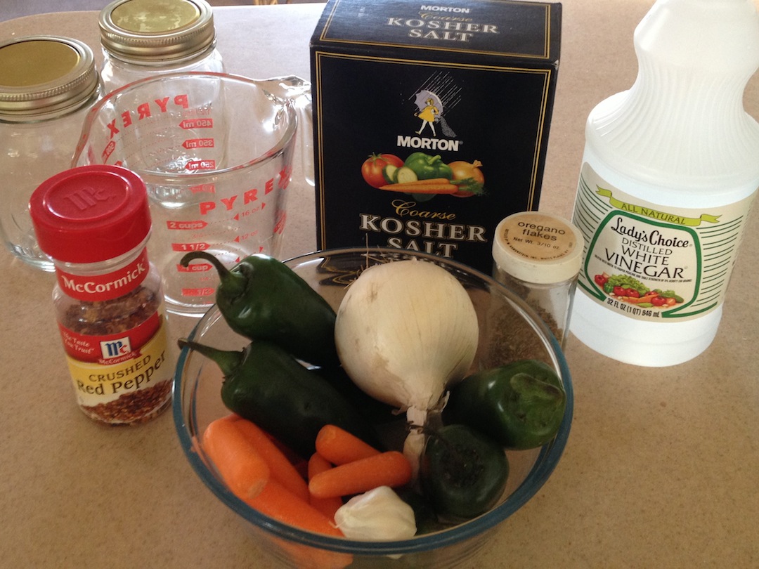 theGREENhs Pickled Peppers Jalapeño, Onion, Carrot and Garlic