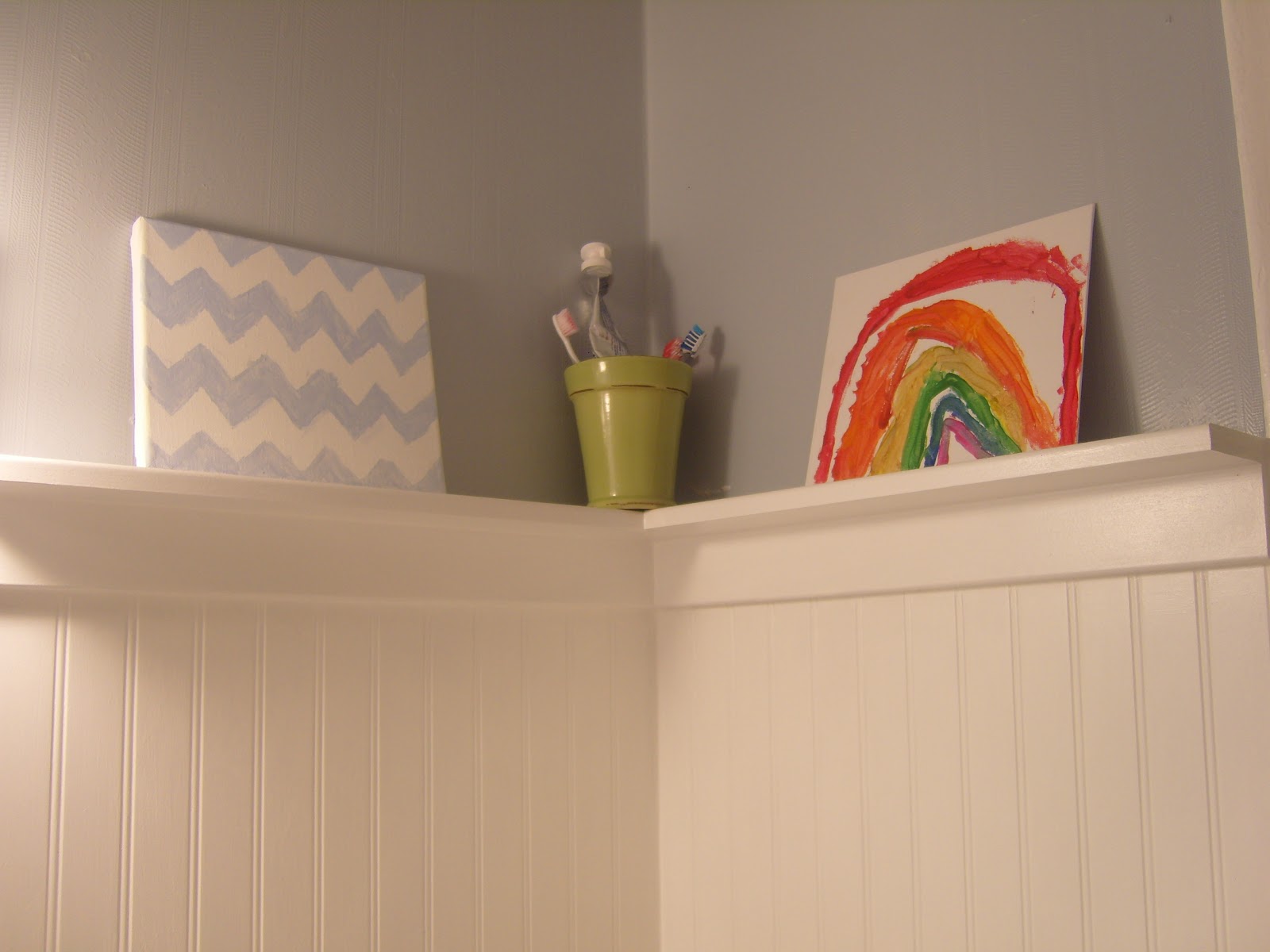 Creatividad Siempre: Mi casa Decor de Chevron para el baño