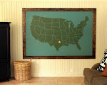 $20 DIY wall map
