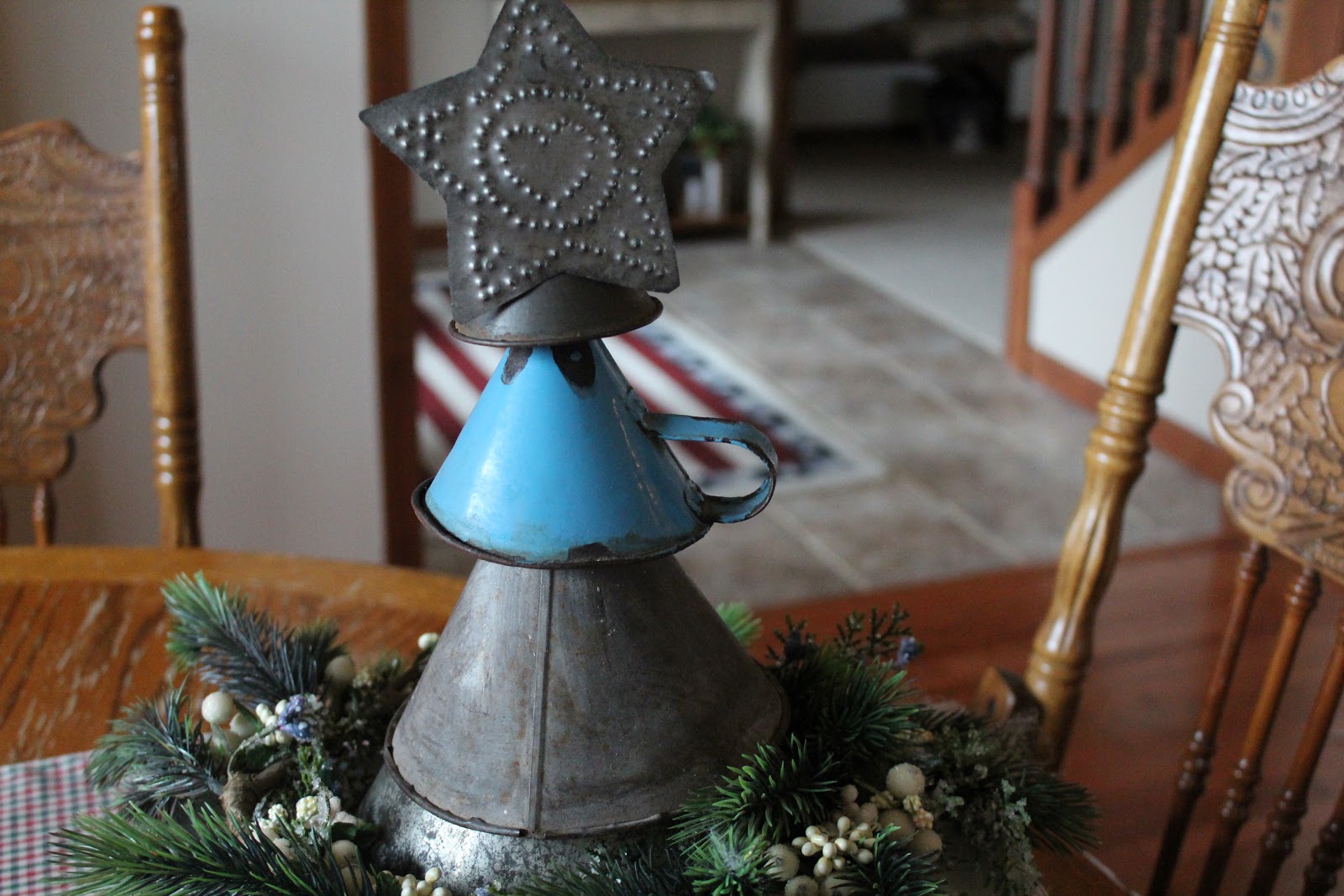 Carey's Farmhouse Kitchen Funnel Christmas tree