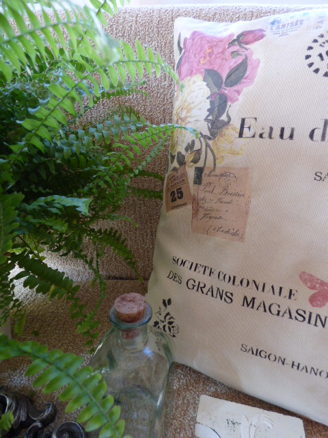 Momentos Vintage: Decorar tela, con decoupage y plantillas de estarcido