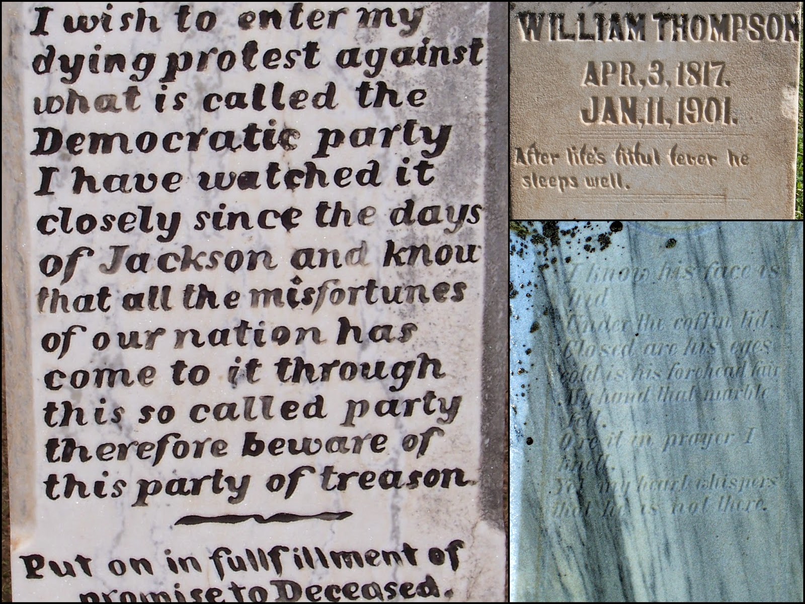 Talk20 Hutch, Gale Wall, Digital Cemetery Walk Nathan Grigsby, Epitaph on headstones