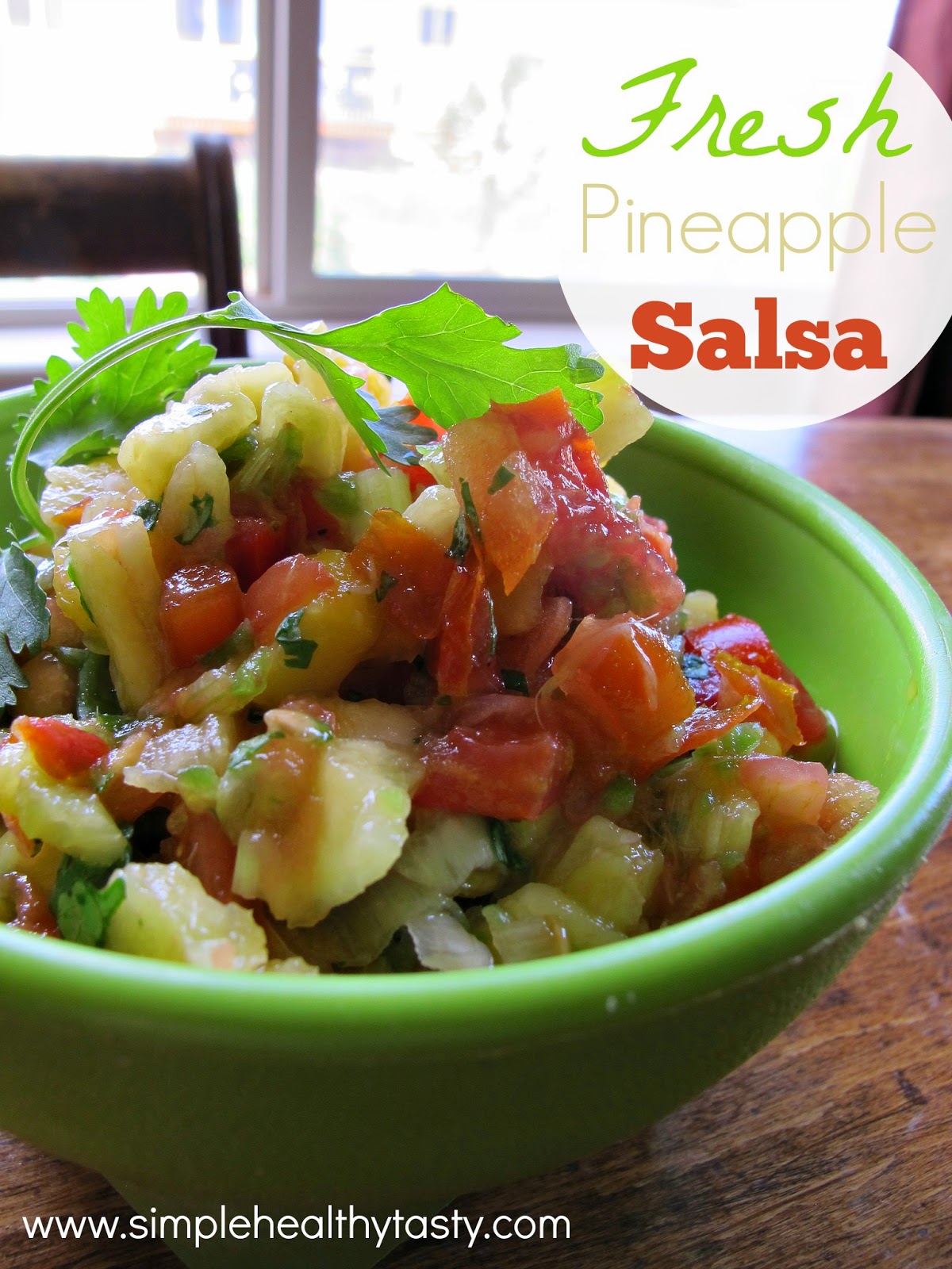 Fresh Pineapple Salsa The Healthy Live